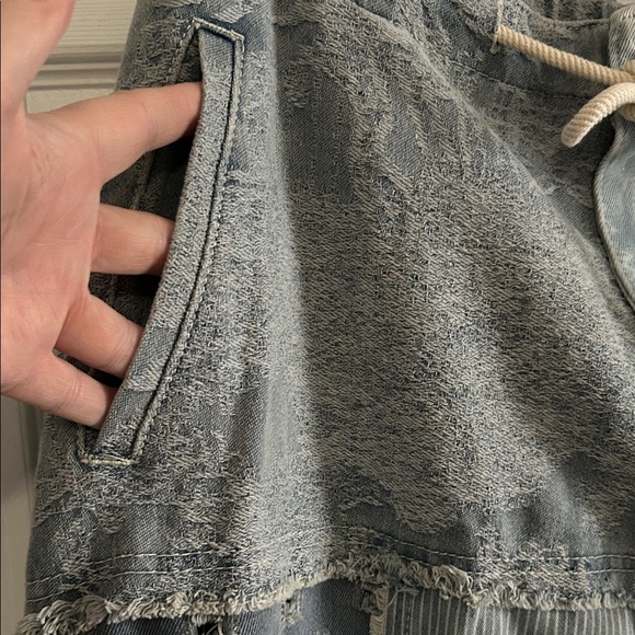 POL Patchwork Maxi Skirt in Blue and Cream - Picture 11 of 11